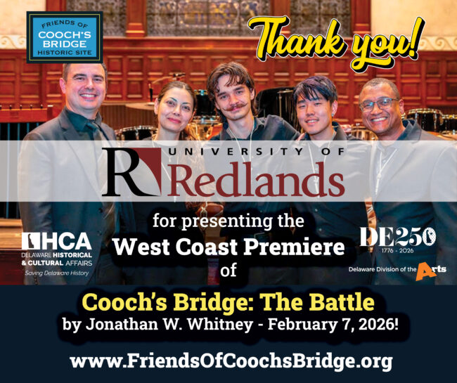 Cooch's Bridge at the University of Redlands 