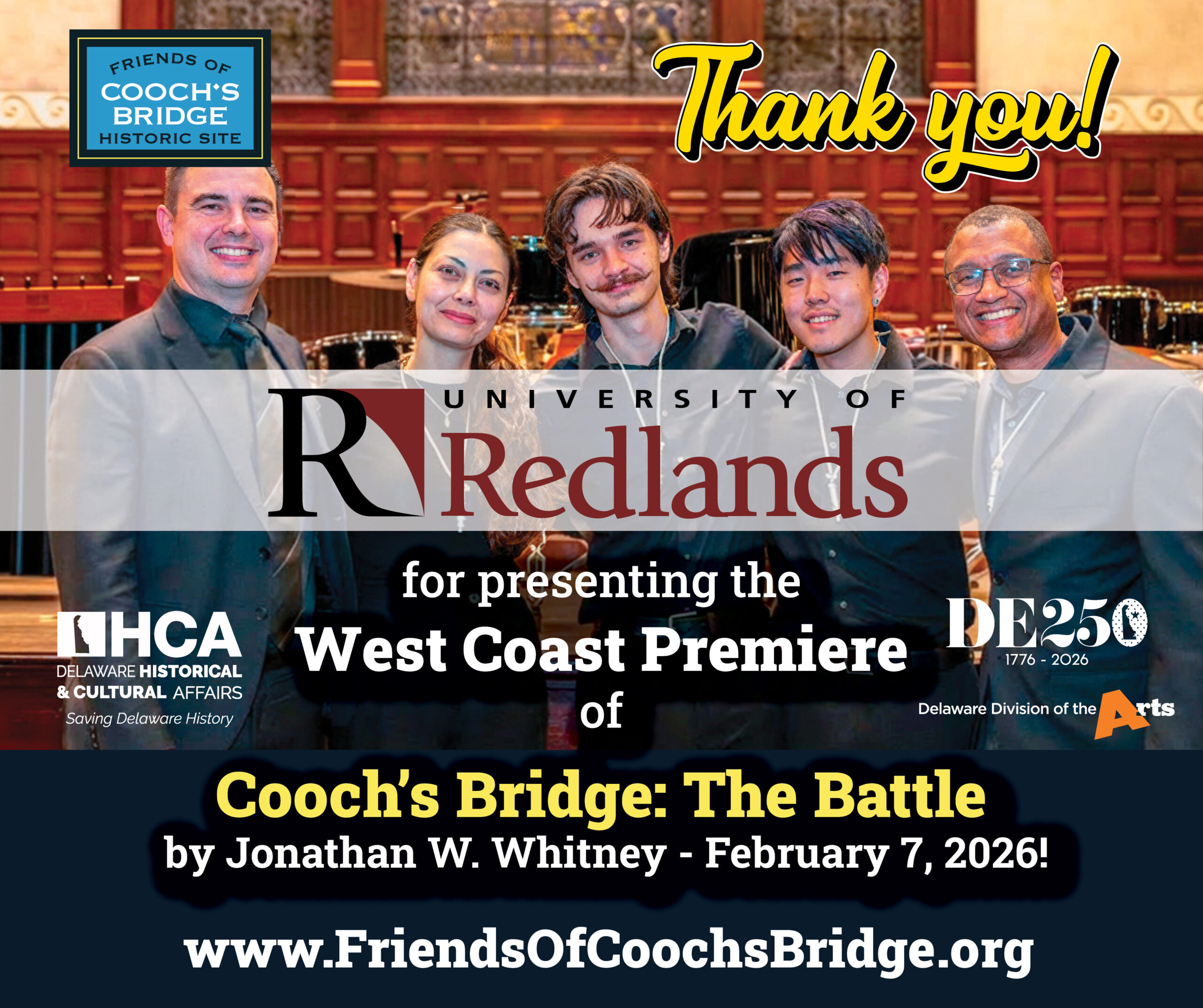 Cooch's Bridge at the University of Redlands